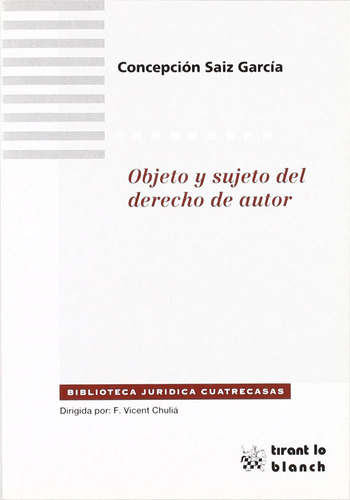 Libro Objeto Y Sujeto Del Derecho De Autor - Concepciã³n ...