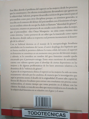 Imagen 2 de 3 de El Superyo En Las Mujeres - Omar Mosquera -lv
