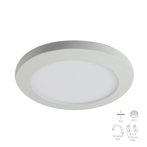 Lampara De Techo Led Munich Blanco 9w 127v 4000k Tecnolite