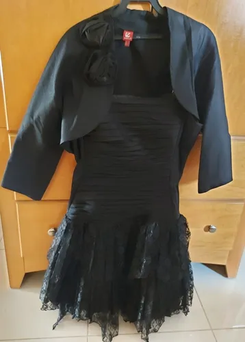 Vestido Negro Liz Minelli Para Niña Con Saco Tipo Torero en venta en Coyoacán Distrito Federal por sólo $ Mexico Vestido Negro Liz Minelli Para Niña Con Saco Tipo Torero en venta en Coyoacán Distrito Federal por sólo $ Mexico