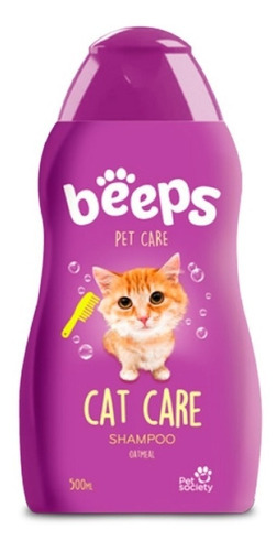 Beeps Cat Care Shampoo Para Gato | Aroma Uva X 502 Ml