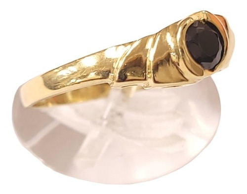 Imagen 2 de 4 de Anillo Oro 18kts Cubic 2,0grs N°13 Brumat