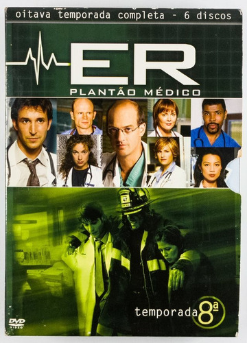 Box 6 Dvds Er Plantão Médico Oitava Temporada Completa