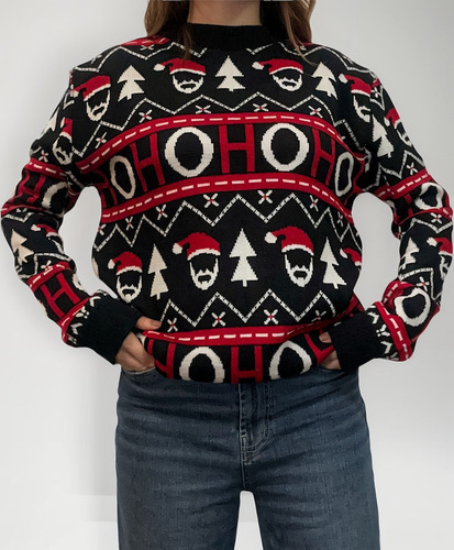 Sueter Navideño Ugly Sweater Figuras Y Patrones 