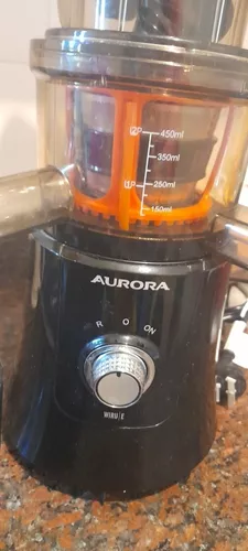 Juguera eléctrica Aurora WIRU E negra y naranja 220V - 240V con accesorios