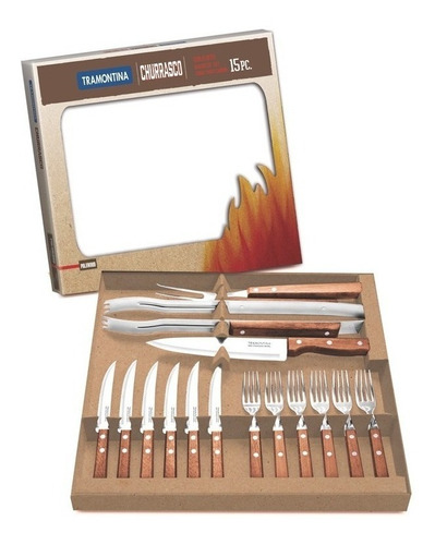 Set X 15 Asador Cubiertos Tramontina Dynamic Profesional