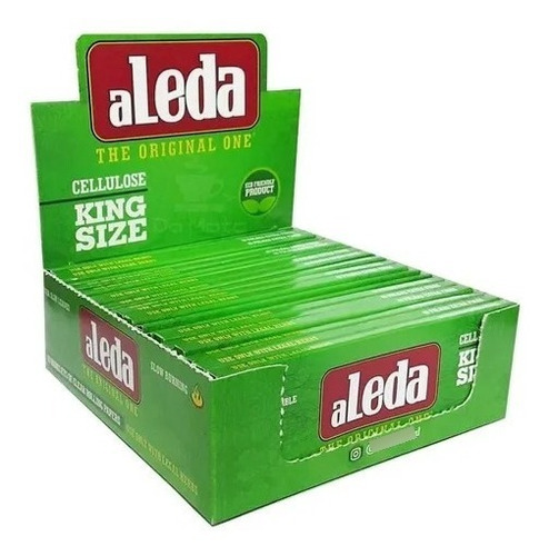 2 Caixas De Celulose Aleda King Size Tabacaria Atacado Seda 