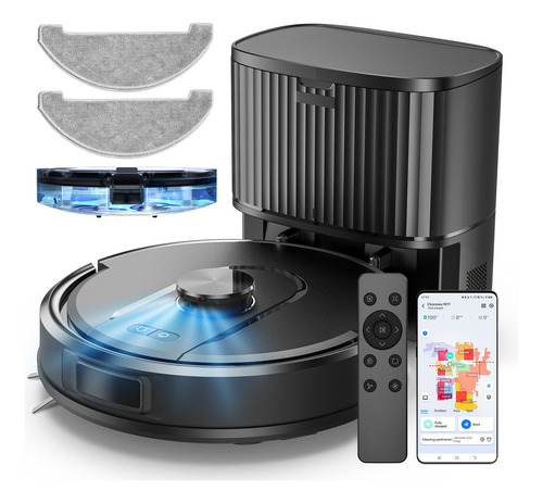 W11 Robot Aspirador Y Trapeador Con Autovaciado Ews