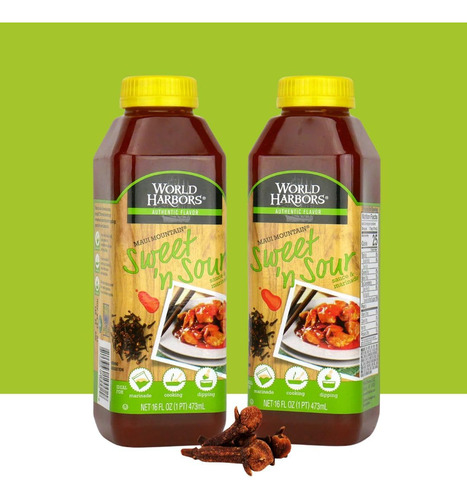 Salsa Agridulce Estilo Hawaiano 473 Ml Ideal Para Carnes Y V