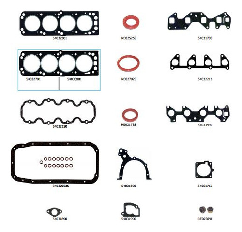Juego Juntas Motor Corsa 1.0 94/99 8v Nafta Efi/mpfi C/reten