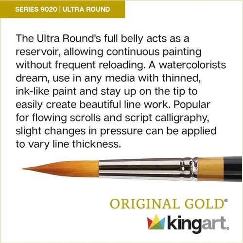 Kingart B-028 Premium 11 Uds. Juego De Pinceles De Artista U