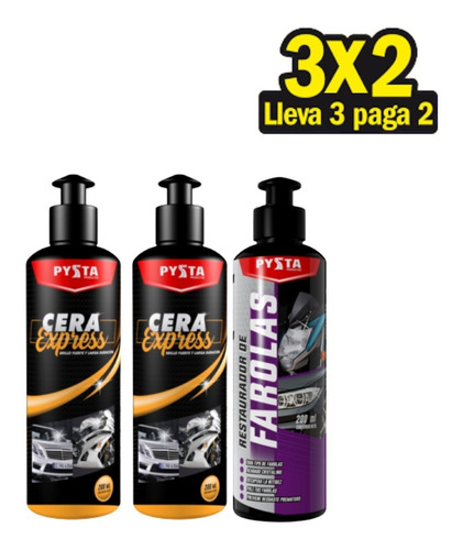 Cera Superbrillo Automatico Carnauba + Renovador Farolas