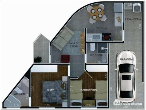 Casa Com 1 Dormitório À Venda, 67 M² Por R$ 220.000,00 - Residencial Morumbi - Poços De Caldas/mg - Ca0050