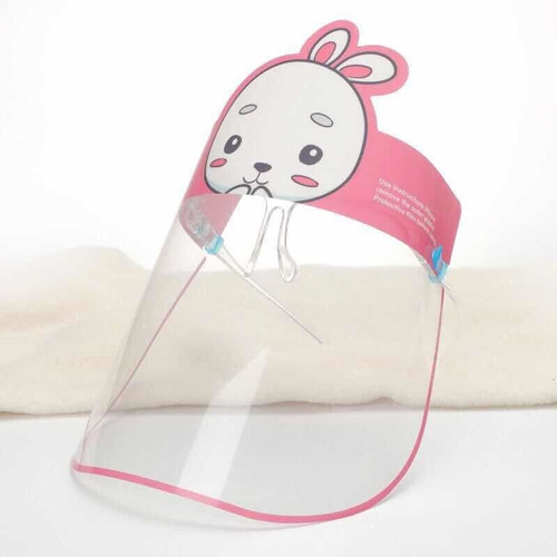 Escudo Protector Facial Premium Con Gafas Para Niños -conejo