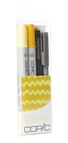 Copic Ciao Doodle Packs: Yellow (4 Lápices)