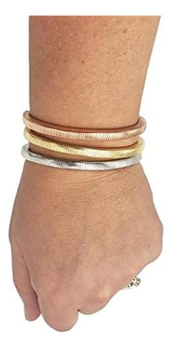 Rosemarie & Jubalee Conjunto De Pulsera Elástica Con Bobina