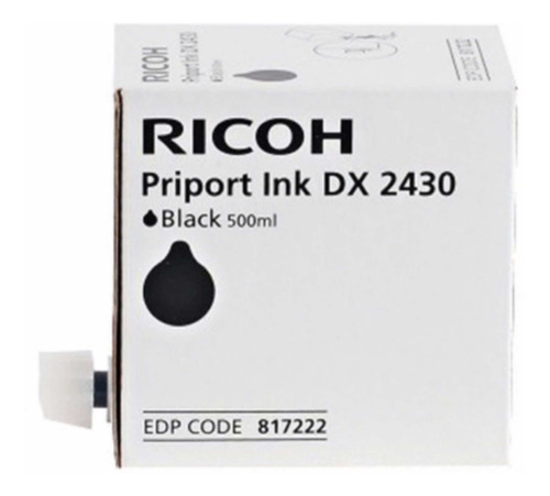 Tinta Ricoh Original Duplicadora Dx 2430 Negra