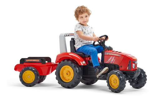 Falk Tractor Red Supercharger Pedal Tractor 2020ab Color Rojo