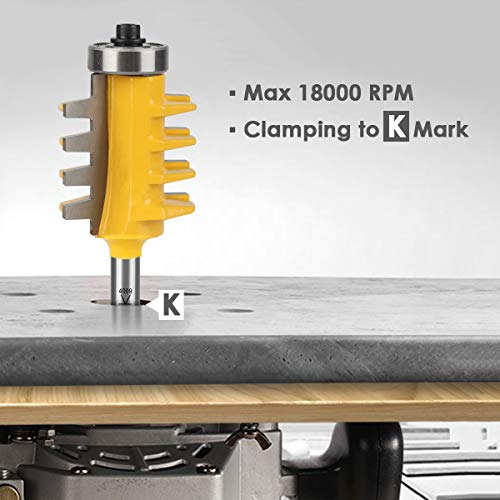 1 4  Shank Reversible Dedo Pegamento Junta Router Bit Para K