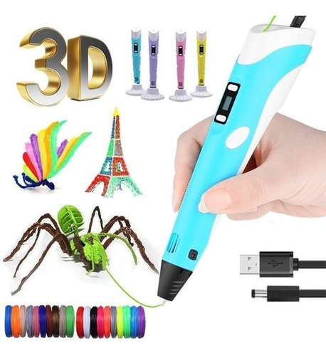 Bolígrafo De Recambio 3d Pen E De 9 M, Juguete Para Niños