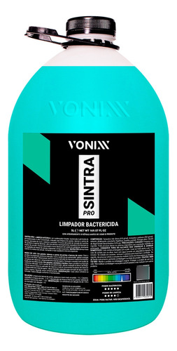 Sintra Pro Limpeza Interna Automotiva Bactericida Vonixx 5l