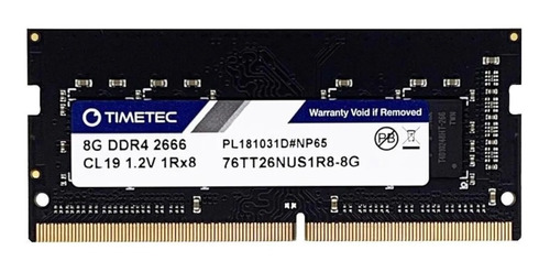 Memoria De 8gb Ddr4 2666mhz Pc4-21300 Sodimm Para Portatiles