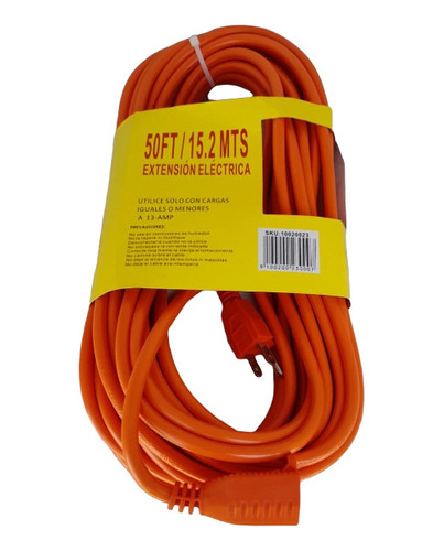 Extension 15.24 Mts 50 Ft Indus. Naranja.      (50ft)