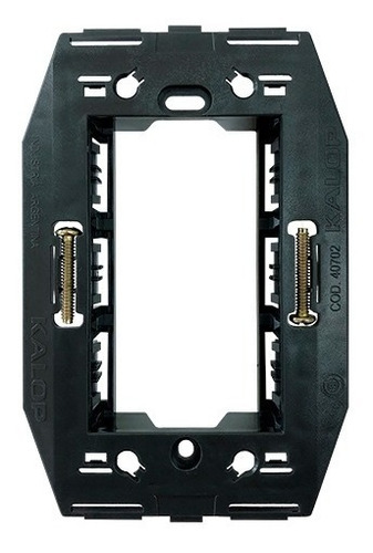 Bastidor Único Rectangular 3 Módulos Para Llave De Luz Kalop