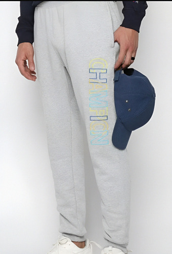 Jogger Champion Color Gris Claro Jaspeado M