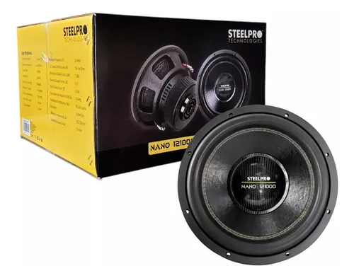 comprar Subwoofer 12puLG Steelpro Nano-121000 Doble Bobina 3500w
