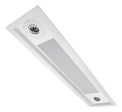 Luminária Embutida Horizontal Teto Alumínio Recuada Md-220r 110v/220v