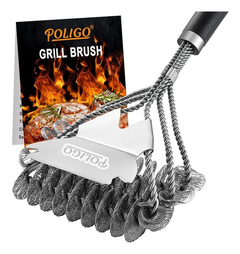 Poligo Cepillo De Limpieza Para Parrilla De Barbacoa