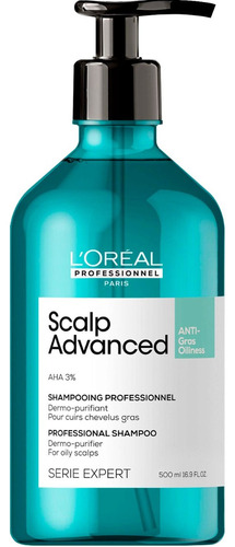 Shampoo Cabello Graso Loreal Scalp Advanced Anti Gras 500ml