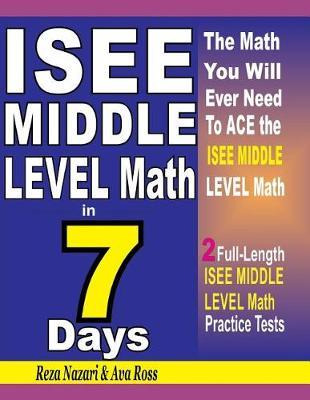 Libro Isee Middle Level Math In 7 Days : Step-by-step Gui...