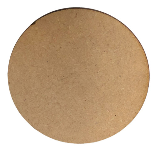 Circulo De Mdf Natural 15cm De Diámetro