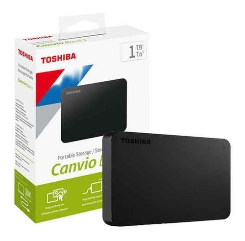 Disco Duro Externo Toshiba 1tb Canvio Basics, Usb 3.0, 2.5 ,