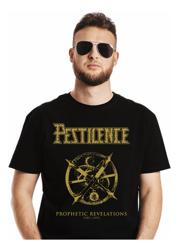 Polera Pestilence Prophetic Revelations Metal Impresión Dire