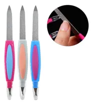 Comprar 2 En 1\u002F Lima Para Uñas De Metal Doble Cara + Cortacutícula