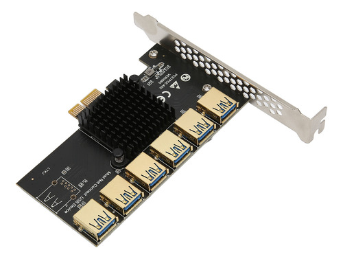Placa Riser Pcie 1 Para Pcie 6 X Extensão Gráfica Usb3.0 Eas