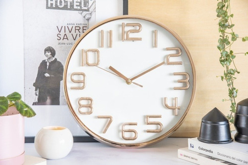 Imagen 1 de 1 de Reloj Pared Champagne 30cm Diametro