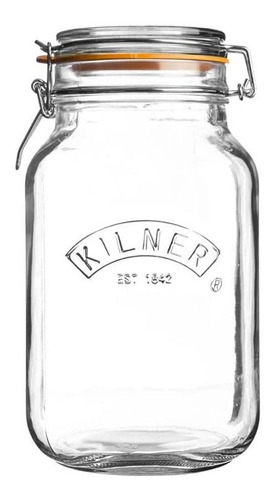 Frasco Cuadrado Con Cierre Clip 2lt Kilner