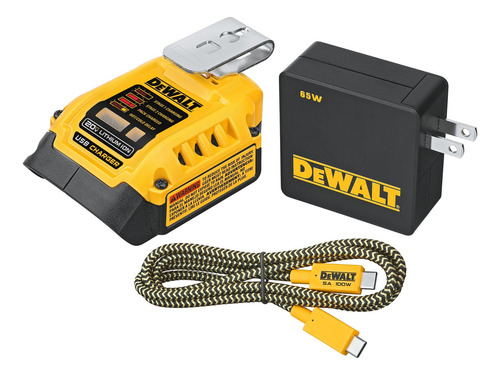 Kit De Carga De Batería Dewalt Usb C/usb A 20 60v