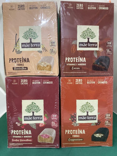 Barra Proteica Vitamina 12un X 60g Vegano Mãe Terra Mixnutri