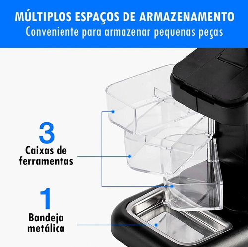Lupa De Bancada Profissional Completa Com Lente Dupla