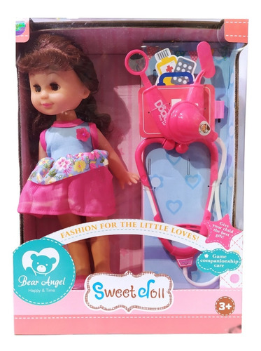 Muñeca Con Accesorios De Doctora Sweet Doll 29cm