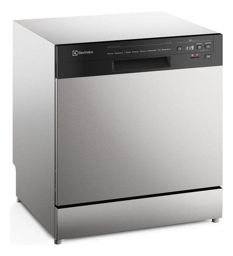 Lava-louça Electrolux 8 Serviços Inox Lava E Seca 50' Ls08e 127V
