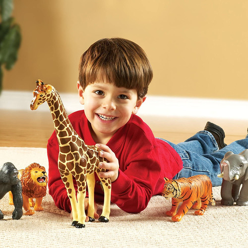 Jumbo Jungle Animals De Toy Learning Resources, 5 Piezas, Má