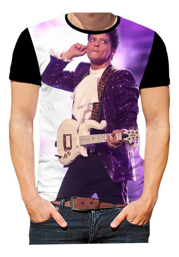 Camisa Camiseta Bruno Mars Cantor Pop Música Bandas Hd 07