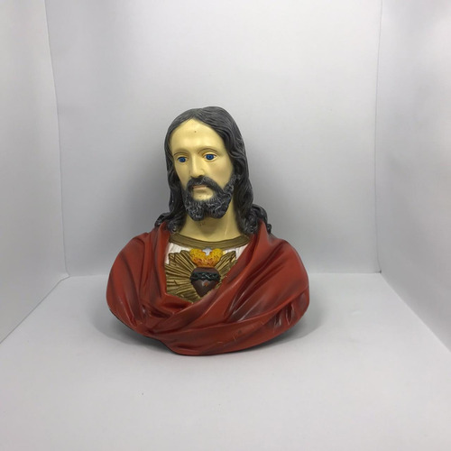 Imagem De Sagrado Coracao De Jesus 20 Cm Busto Parede Cor Colorida