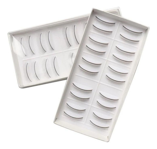 Kit Cabeça De Silicone P/ Colocar Cílio + 10 Pares De Cíl